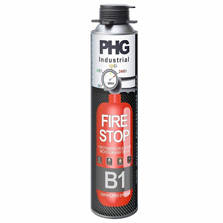 Пена огнестойкая профессиональная PHG Industrial B1 FireStop 1000 ml (EI240RUS)